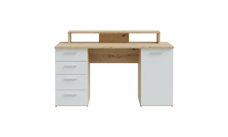 NOFB-03 NORBERT biurko dąb artisan / secret grey - obrazek 3