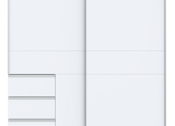 Szafa przesuwna 200 cm z szufladami WINN 2 Biały Indeks: W2QS323E71-120 WOFS-05 WIOLA szafa