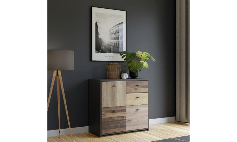 BEFK-03 BENIO komoda old wood czarny - obrazek 3