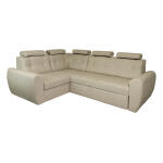 beżowy narożnik z wysokim oparciem i zagłówkami rafał