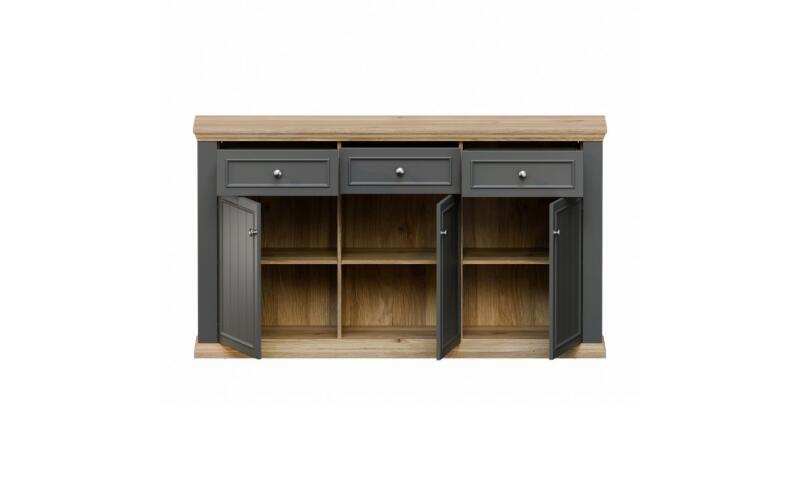 PTFK-05 PATRYCJA komoda dąb mauvella / uni wolfram szary - obrazek 4