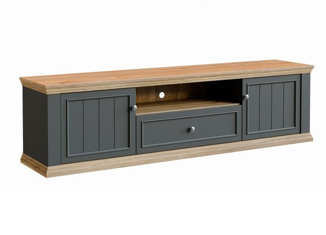 Szafka RTV L Indeks: PNTT131-Q243 dąb mauvella uni wolfram szary