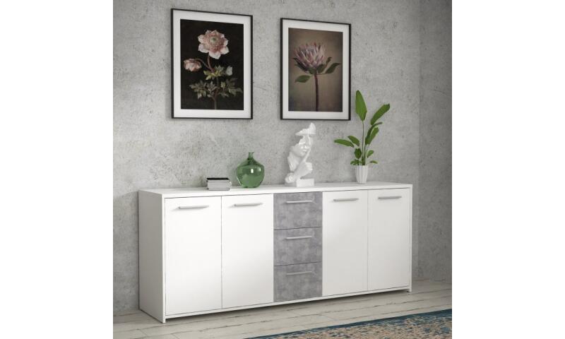 PAFK-01 PATRYK komoda biały / beton - obrazek 5