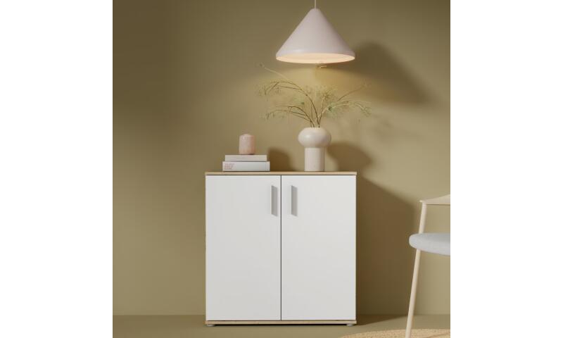 NOFK-57 NORBERT komoda dąb artisan / biały - obrazek 4