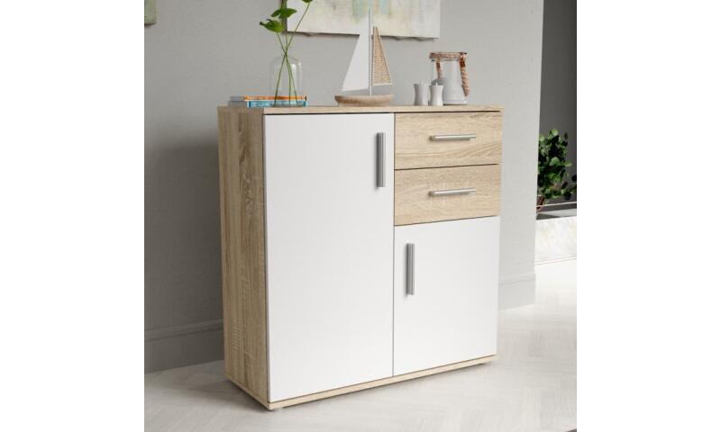 NOFK-56 NORBERT komoda dąb sonoma / biały - obrazek 4