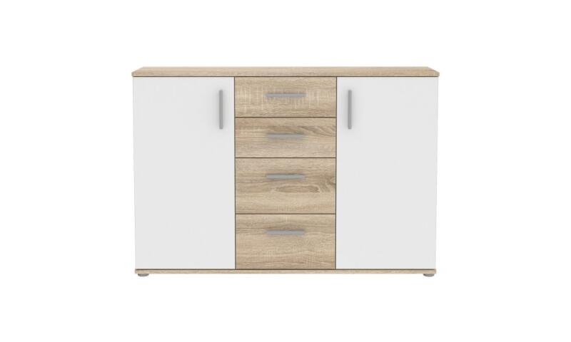 NOFK-58 NORBERT komoda dąb sonoma / biały - obrazek 3