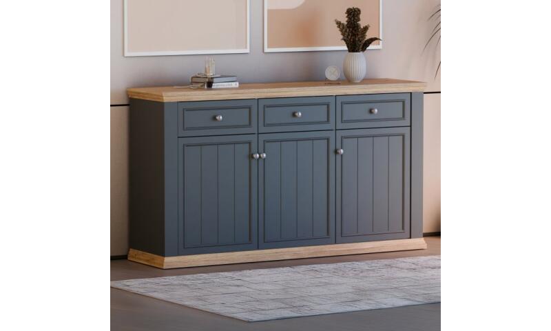 PTFK-05 PATRYCJA komoda dąb mauvella / uni wolfram szary - obrazek 5