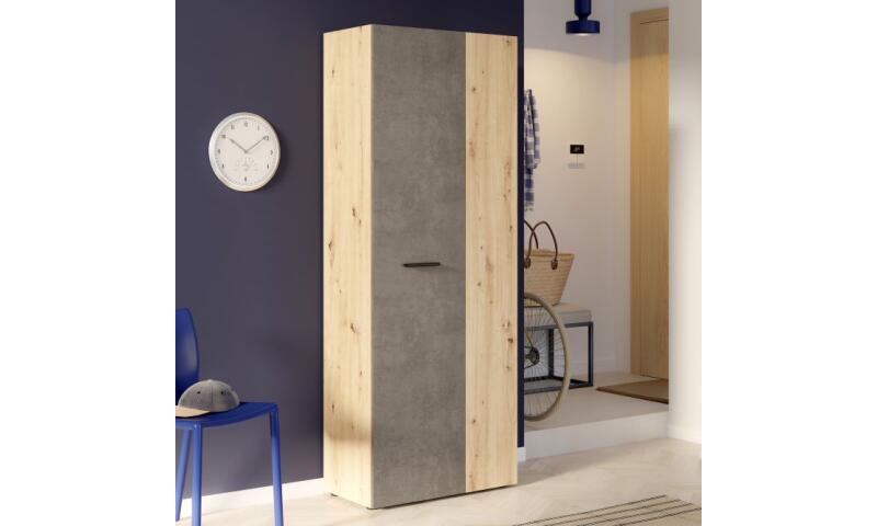 NOFB-61 NORBERT szafa dąb artisan / beton ciemnoszary - obrazek 4