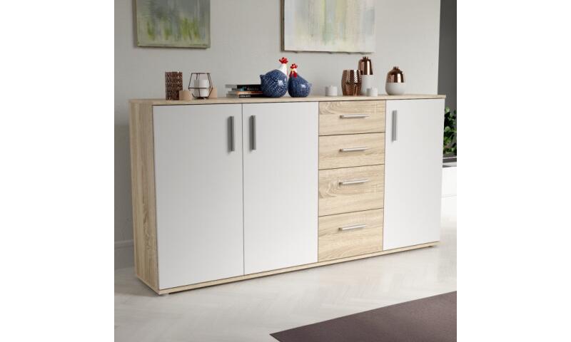 NOFK-60 NORBERT komoda dąb sonoma / biały - obrazek 4