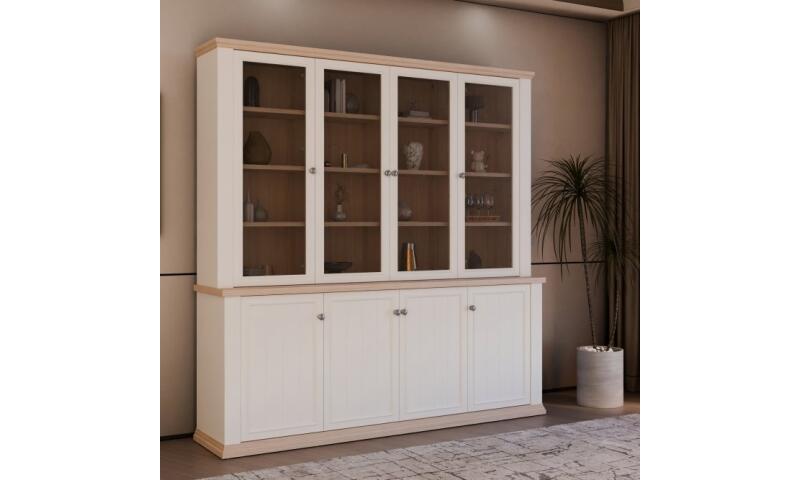 PTFW-01 PATRYCJA witryna dąb riva / biały - obrazek 5