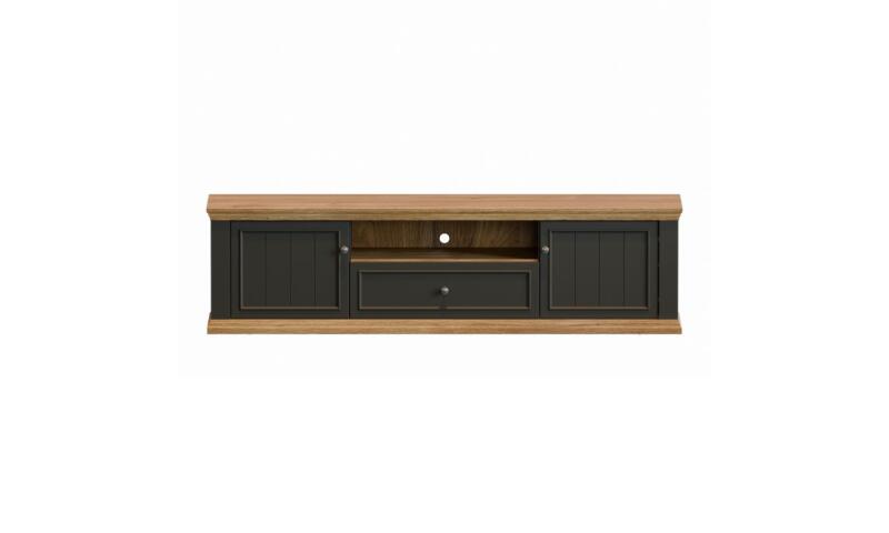 PTFR-03 PATRYCJA szafka RTV dąb mauvella / uni wolfram szary - obrazek 3