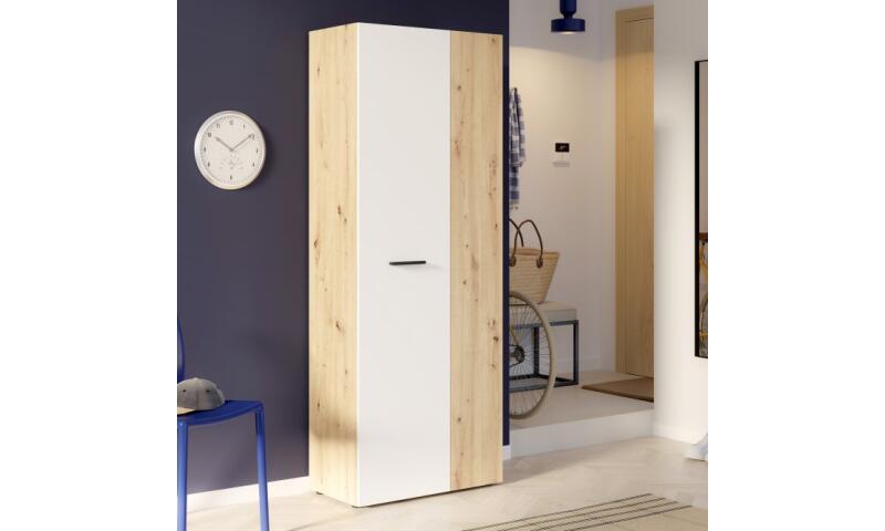 NOFB-61 NORBERT szafa dąb artisan / biały - obrazek 4