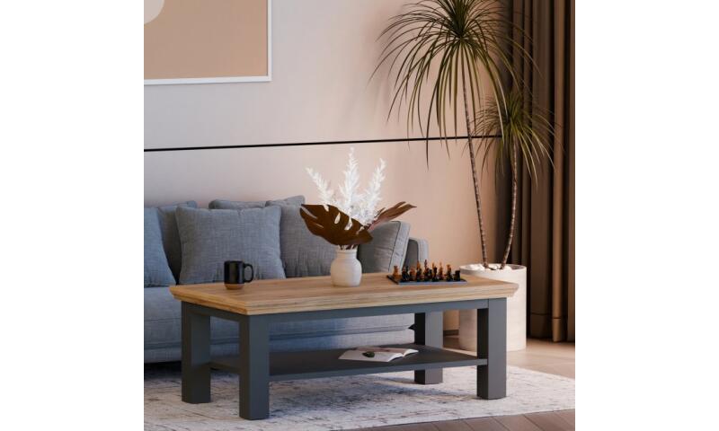 PTFS-08 PATRYCJA stolik kawowy dąb mauvella / uni wolfram szary - obrazek 3