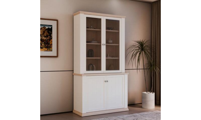 PTFW-06 PATRYCJA witryna dąb riva / biały - obrazek 5