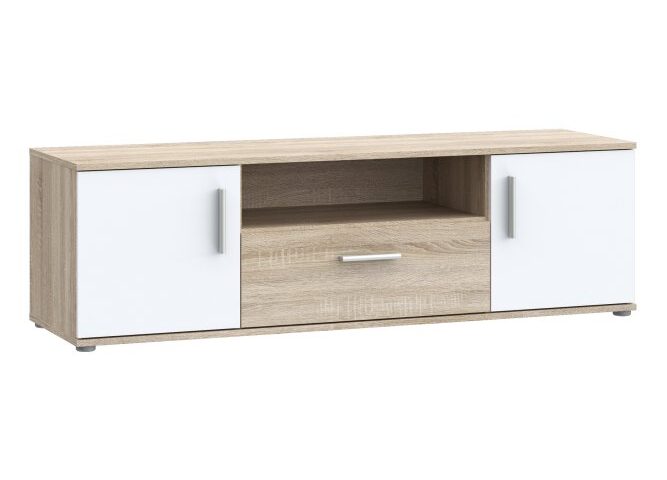 Szafka RTV 140 cm IKOLI Dąb Sonoma/Biały Indeks: IKLT031-Q45F nofr-54