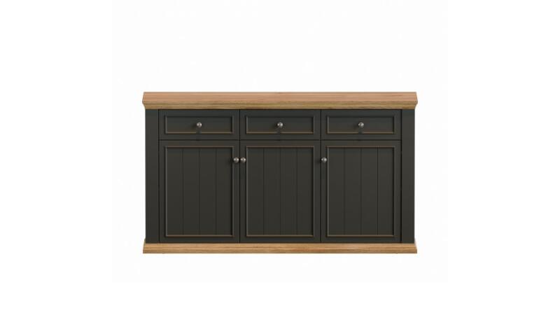 PTFK-05 PATRYCJA komoda dąb mauvella / uni wolfram szary - obrazek 3