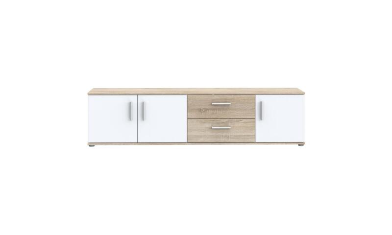 NOFR-55 NORBERT szafka RTV dąb sonoma / biały - obrazek 3