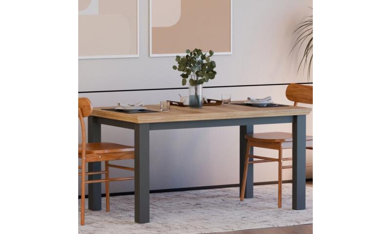 PTFS-10 PATRYCJA stół rozkładany dąb mauvella / uni wolfram szary - obrazek 4