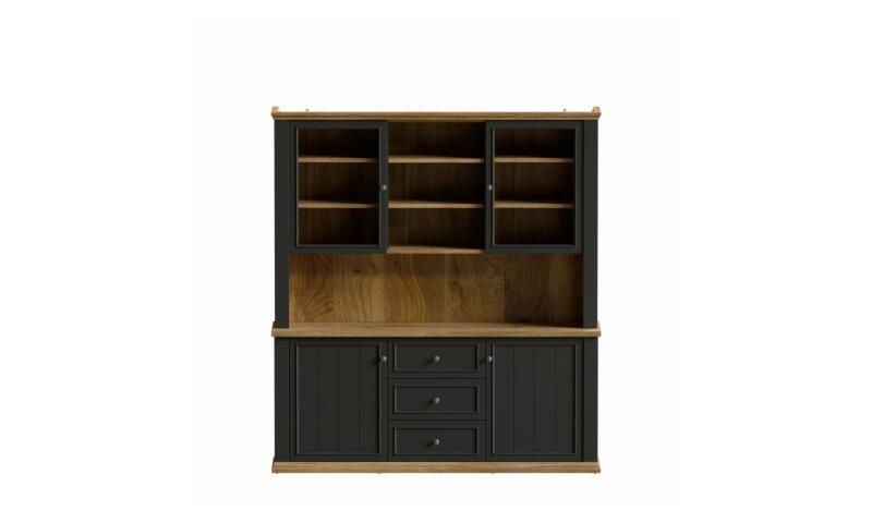 PTFW-02 PATRYCJA witryna dąb mauvella / uni wolfram szary - obrazek 3