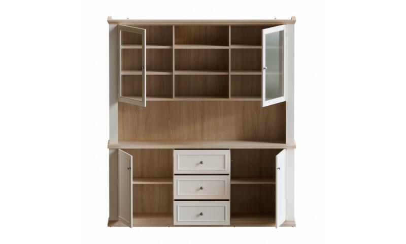 PTFW-02 PATRYCJA witryna dąb riva / biały - obrazek 4