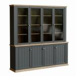 Regał Indeks: PNTR741-Q243 ptfw-01 Dąb Mauvella / Uni Wolfram Szary