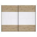 Opis Ta 2-drzwiowa szafa przesuwna sprawi, że sypialnia zyska wyróżniający element aranżacji i funkcjonalny mebel. Polecana zwłaszcza do wnętrz urządzonych w stylu skandynawskim. Praktyczne wnętrze szafy zagwarantuje wygodę w przechowywaniu ubrań, pościeli i innych rzeczy osobistych. Przestronna szafa o wymiarach: szerokość 269,8 cm x wysokość 210,5 cm x głębokość 61,2 cm Wnętrze wyposażone w 3 drążki ubraniowe oraz głębokie półki Wykonana w połączeniu dekorów: Dąb Artisan / Biały Wnętrze szafy możesz uzupełnić o listwy okalające, dodatkowe półki, komodę wewnętrzną oraz hamulec do drzwi Stabilność mebla gwarantuje montaż do ściany (komplet okuć w zestawie) Szafa dobrze komponuje się z innymi meblami z kolekcji CISMON Szczegóły produktu Informacje logistyczne Instrukcje montażu i karty bezpieczeństwa produktu Szafa przesuwna 270 cm CISMON Dąb Artisan/Biały Indeks: NERS12411-C830 CSFS-01 CZESIA szafa