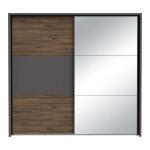 Szafa przesuwna z lustrem 230 cm PEMBURY Dąb Justus/Grafit Indeks: DLCS92314-M777 PUFS-12 PAULINA szafa