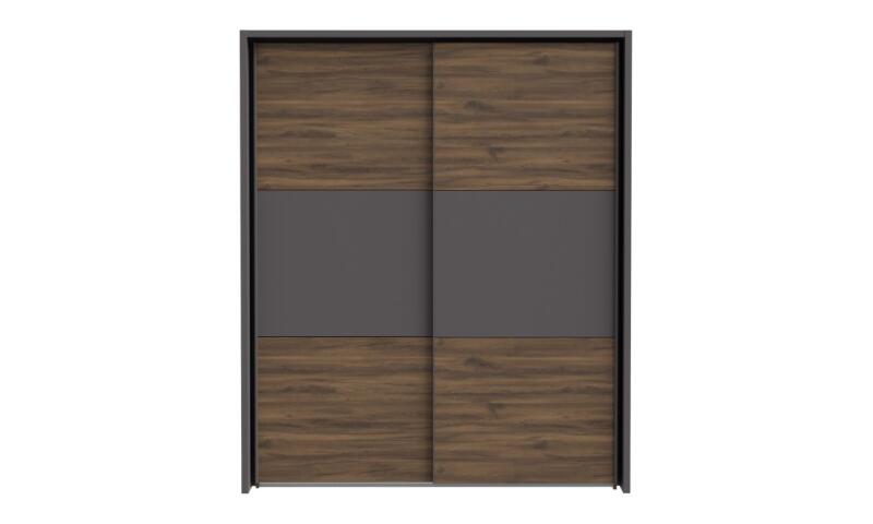 Opis 2-drzwiowa szafa przesuwna PEMBURY będzie funkcjonalnym i wyróżniającym się elementem wystroju Twojej sypialni. Praktyczne wnętrze szafy zagwarantuje wygodę w przechowywaniu ubrań, pościeli i innych rzeczy osobistych. Przestronna szafa o wymiarach: szerokość 175,5 cm x wysokość 215,4 cm x głębokość 61,9 cm Wnętrze wyposażone w 2 drążki ubraniowe i głębokie półki Wykonana w połączeniu dekorów: Dąb Justus / Uni Wolfram szary Szafa w komplecie z listwami okalającymi, które są estetycznym wykończeniem mebla Szafa dobrze komponuje się z innymi meblami z kolekcji PEMBURY Szczegóły produktu Informacje logistyczne Instrukcje montażu i karty bezpieczeństwa produktu Szafa przesuwna 180 cm PEMBURY Dąb Justus/Grafit Indeks: DLCS82311-M777 PUFS-09 PAULINA szafa