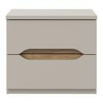 Szafka nocna 50 cm z szufladami EDWAL Piaskowy/Dąb Mauvella Indeks: EDWK012-M902 EUFS-09 EUGENIA szafka nocna