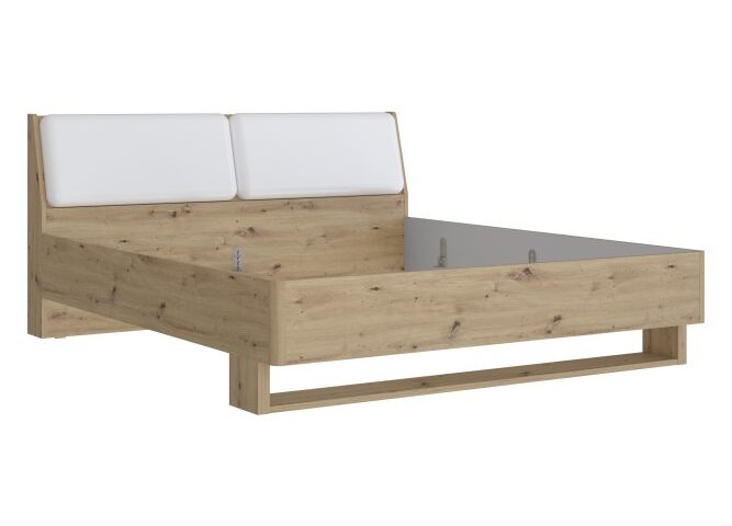 Łóżko dwuosobowe 180x200 cm CISMON Dąb Artisan Indeks: RIBL2184-D78 CSFS-05 CZESIA stelaż łóżka