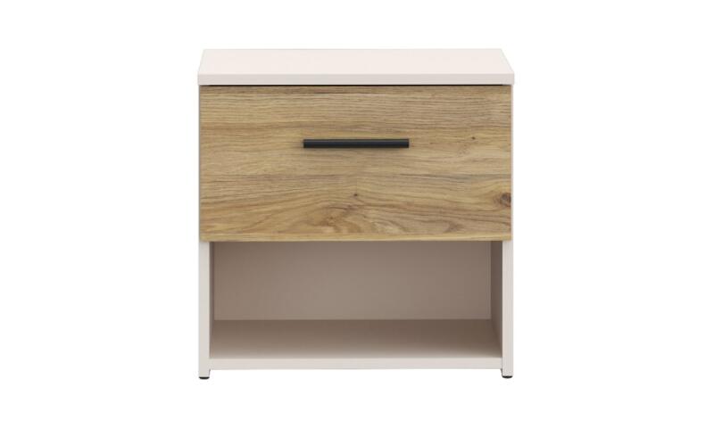 Szafka nocna 45 cm z szufladą WAIKATO Piaskowy/Dąb Mauvella Indeks: WKTK012-M901 WLFS-02 WALENTY szafka nocna