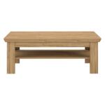 Stolik kawowy klasyczny z półką 120x60 cm KALIKST Dąb Waterford Indeks: EPLT501-D84 KRFS-02 KRYSTIAN stolik