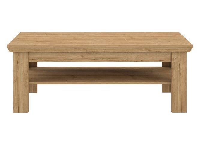 Stolik kawowy klasyczny z półką 120x60 cm KALIKST Dąb Waterford Indeks: EPLT501-D84 KRFS-02 KRYSTIAN stolik