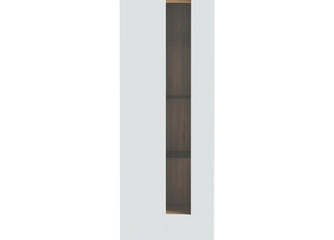 Wąska witryna 60 cm LEWISVILLE Secret Grey/Dąb Valencia Indeks: LWSV711-M829 LDFW-10 LIDKA witryna