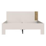 Łóżko dwuosobowe 160x200 cm WAIKATO Piaskowy Indeks: WKTL1162-M902 WLFS-04 WALENTY stelaż łóżka