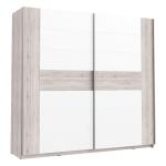 Opis Trudno wyobrazić sobie dom bez pojemnej szafy, która pełni wiele ważnych funkcji. Nie oznacza to wcale, że szafa na ubrania musi być nudna i wyróżniać się tylko walorami praktycznymi. Nasza szafa z przesuwnymi drzwiami łączy walory funkcjonalne z piękną estetyką i będzie wspaniałym uzupełnieniem umeblowania sypialni lub przedpokoju, stanowiąc przy tym mini garderobę. Jasny front szafy idealnie odciąża każdą przestrzeń i nadaje nowoczesnego smaku Dekor to Dąb Piaskowy i Biały Połysk Szafa wykonana z wysokiej jakości płyty wiórowej, tylna ściana wewnętrzna wykonana z lakierowanej płyty HDF Dzięki ślizgaczowi na nóżkach mebla Twoja podłoga będzie bezpieczna Metalowy uchwyt w barwie stali szlachetnej Ponad dwumetrowe wnętrze szafy zostało podzielone na dwie części, każda wyposażona w drążek na ubrania oraz górną półkę, co sprawia, że uporządkowanie ubrań i innych akcesoriów nie będzie już problemem W dodatkowej ofercie można nabyć wyposażenie szafy w postaci wewnętrznych półek oraz komodę z szufladami W dodatkowej ofercie dostępne są też listwy dekoracyjne (w opcji z oświetleniem lub bez) Maksymalne obciążenie dwóch półek to 10 kg każda, a maksymalne obciążenie dwóch drążków ubraniowych - 15 kg każdy Wymagany montaż do ściany (okucia w zestawie) Szczegóły produktu Informacje logistyczne Instrukcje montażu i karty bezpieczeństwa produktu Szafa przesuwna 220 cm RONDINO Dąb Piaskowy/Biały Połysk Indeks: RDNS827E1T-T30 RAFS-13 RADEK szafa