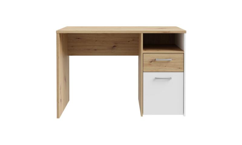 Biurko 110x60 cm z szufladą i szafką CULGOA Dąb Artisan Indeks: CUGB111-C881 CYFB-03 CYPRIAN biurko