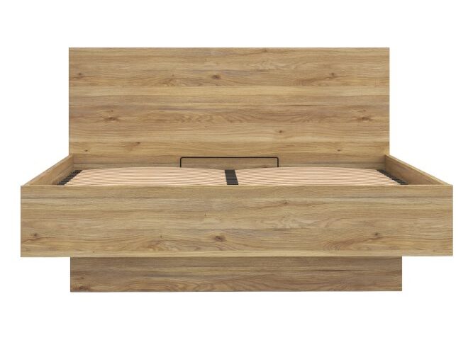 Łóżko dwuosobowe 160x200 cm z pojemnikiem ORKNEY Dąb Mauvella Indeks: OKYL1162-D108 ORFS-03 OREST stelaż łóżka
