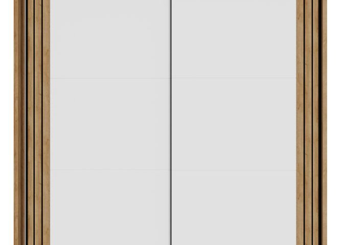 Szafa przesuwna 230 cm WAKATIPU Biały/Biały Połysk/Dąb Riviera Indeks: WTPS92312-M247 WNFS-04 WANDA szafa
