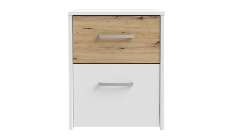 Szafka nocna 40 cm z szufladami CULGOA Biały/Dąb Artisan Indeks: CUGK011-C853 CYFS-01 CYPRIAN szafka nocna