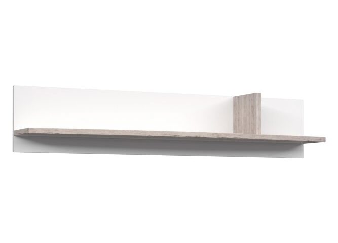 Półka ścienna 140 cm RONDINO Dąb Piaskowy/Biały Połysk Indeks: RDIB010-T30 RAFP-02 RADEK półka wisząca