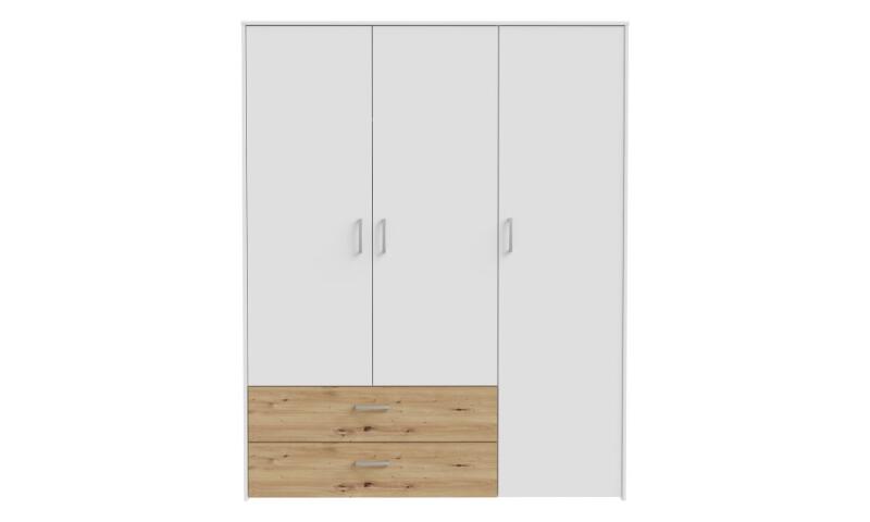 Szafa 150 cm z szufladami CULGOA Biały/Dąb Artisan Indeks: CUGS831-C853 CYFS-06 CYPRIAN szafa