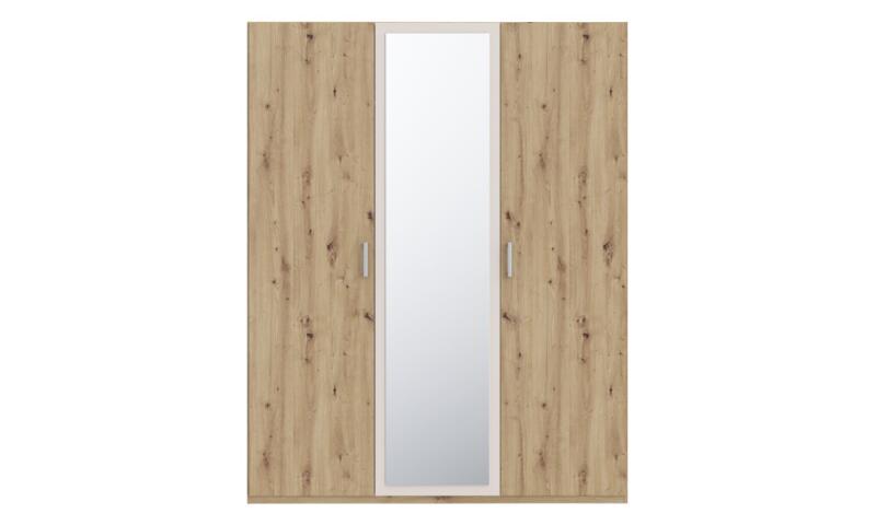 Opis Szafa 170 cm TANAIA będzie funkcjonalnym i wyróżniającym się elementem wystroju Twojego mieszkania. Połącz z innymi meblami z kolekcji, aby stworzyć spójną aranżację wnętrza. Wymiary: szerokość 165,6 cm, wysokość 210,5 cm, głębokość 54,2 cm Mebel wykonany w efektownym połączeniu dekorów: Dąb Artisan / Piaskowy Szczegóły produktu Informacje logistyczne Instrukcje montażu i karty bezpieczeństwa produktu Szafa z lustrem 170 cm TANAIA Dąb Artisan/Piaskowy Indeks: IRDS931-Q225 TSFS-03 TOBIASZ szafa