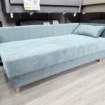 niebieski tapczan młodzieżowy w sztruksie brzdąc w msc meble swarzędz