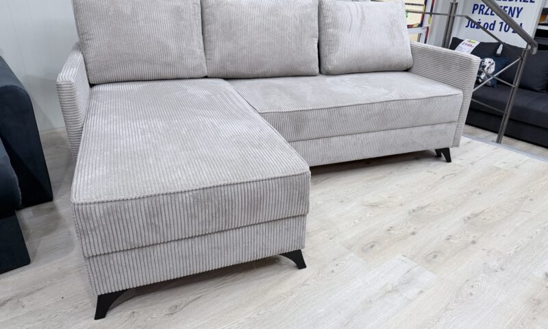 kaszmirowy narożnik sztruksowy bożenka w msc meble swarzędz